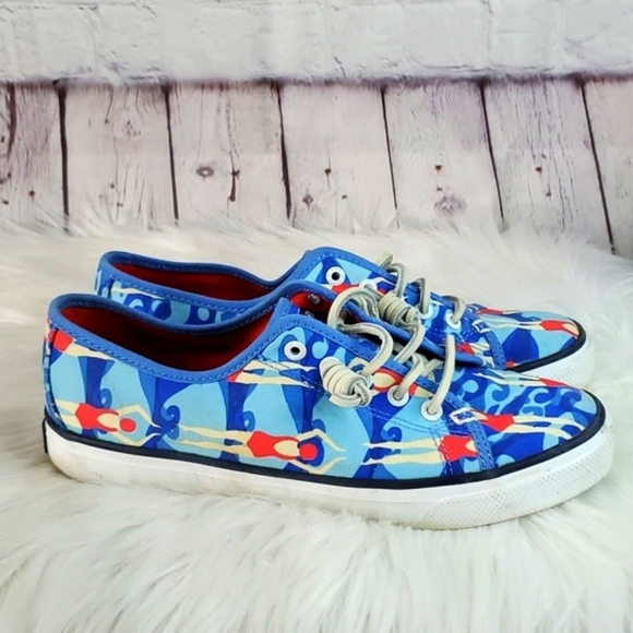 Sperry Women's Top-Sider Seacoast Swimmer Shoe Limited Edition Summer Blue 6.5 - Picture 9 of 17